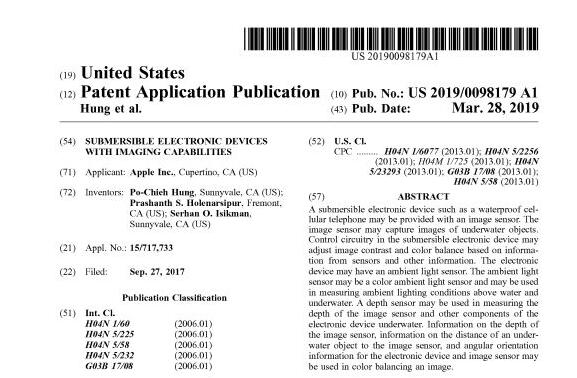 iPhone將增水下攝影功能？蘋果又一新專利曝光