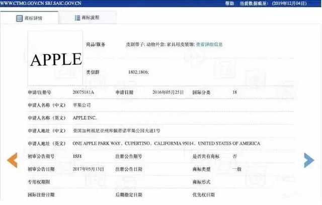 美國蘋果輸給中國蘋果，兩件商標(biāo)不予注冊！
