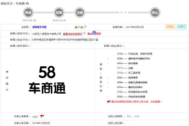 好難！58同城申請“車商通”商標(biāo)被駁回，原因竟是…