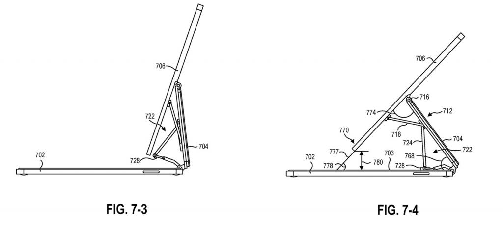 2021年7月28日微軟 Surface 新專利曝光，類似蘋果 iPad 妙控鍵盤設(shè)計(jì)