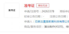 “準(zhǔn)考證”商標(biāo)申請無效，分類涉及教育娛樂